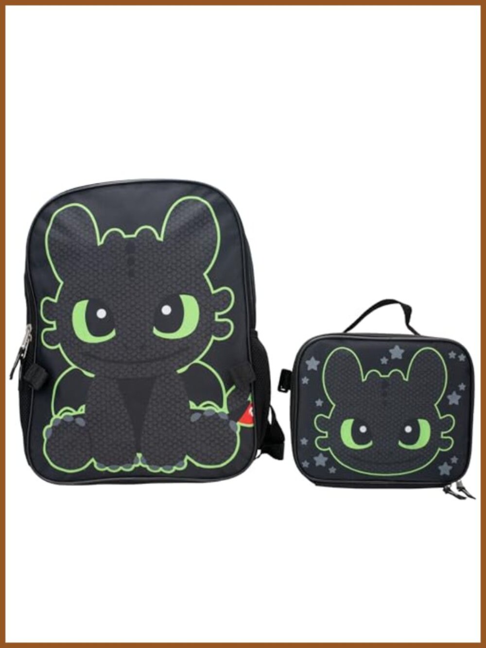 16 Inch Toothless Backpack and Insulated Lunch Box Set